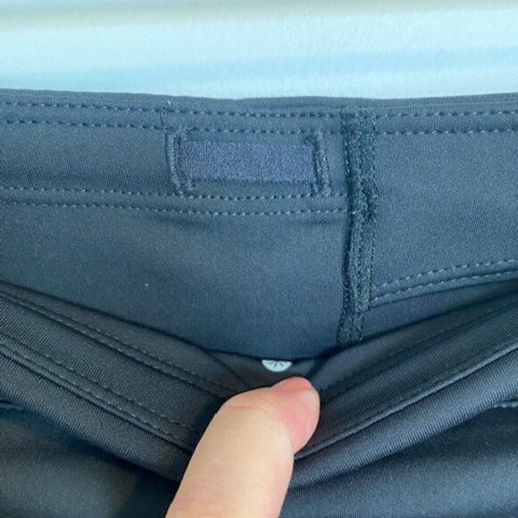 ATHLETA Capri Wide Waist Black Leggings Tights Small - Picture 9 of 13